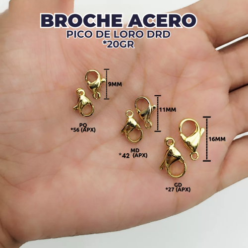 BROCHES ACERO PICO LORO*20G - Imagen 2