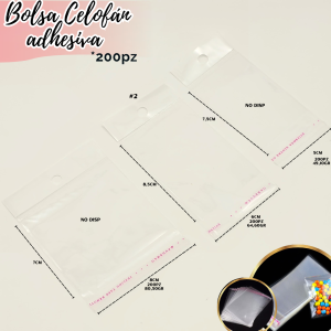 BOLSA CELOFÁN ADHESIVA*200PZ