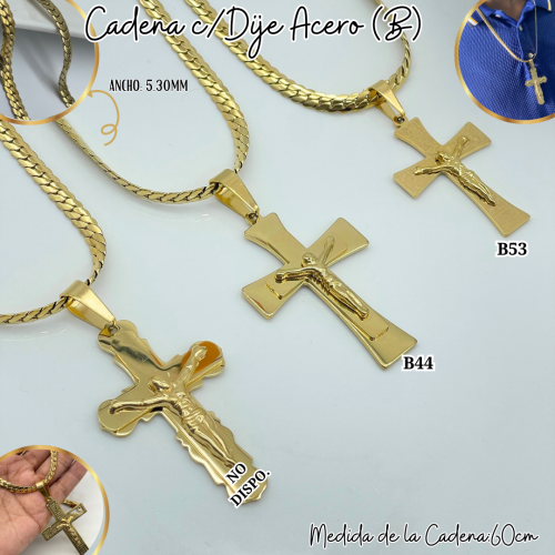 CADENA C/DIJE ACERO (B) - Imagen 5