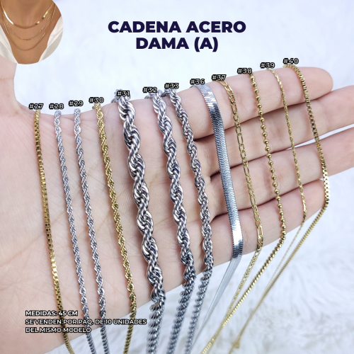 CADENAS ACERO DAMA (A) - Imagen 2