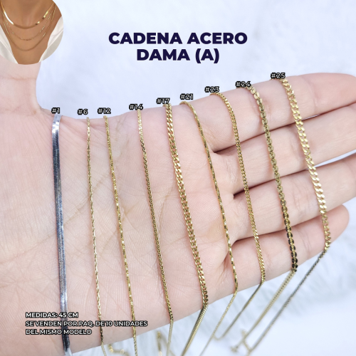 CADENAS ACERO DAMA (A)