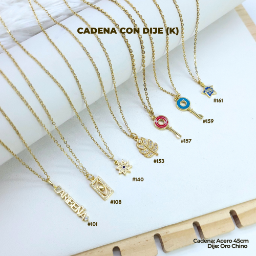 CADENA CON DIJE (K) - Imagen 5