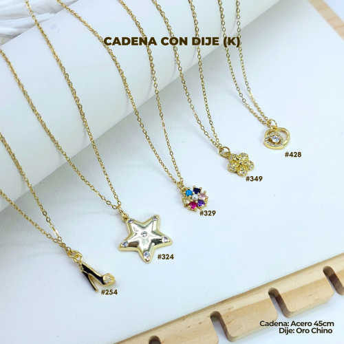 CADENA CON DIJE (K) - Imagen 2