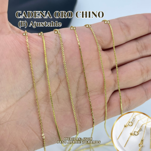 CADENA ORO CHINO (B) AJUSTABLE