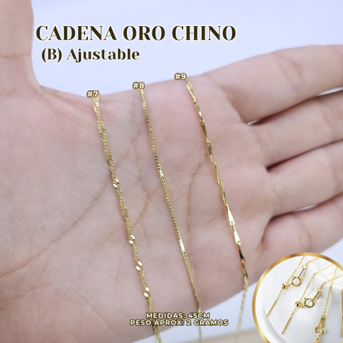 CADENA ORO CHINO (B) AJUSTABLE - Imagen 2