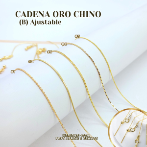 CADENA ORO CHINO (B) AJUSTABLE