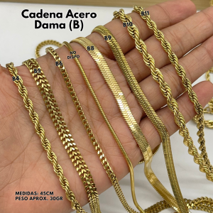 CADENA ACERO DAMA (B)