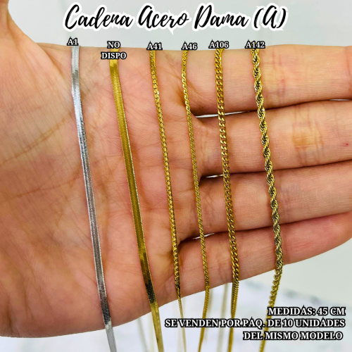 CADENAS ACERO DAMA (A) - Imagen 2