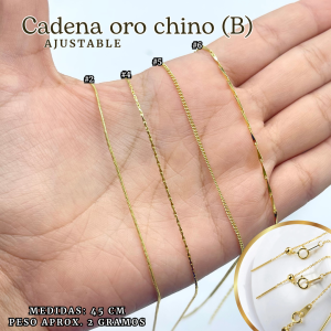 CADENA ORO CHINO (B) AJUSTABLE