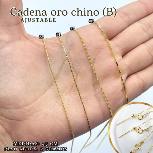 CADENA ORO CHINO (B) AJUSTABLE