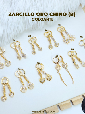 ZARCILLO ORO CHINO (B) COLGANTE