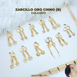 ZARCILLO ORO CHINO (B) COLGANTE