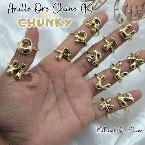 ANILLO ORO CHINO (K) CHUNKY - Imagen 2