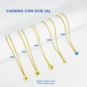 CADENA CON DIJE (A)