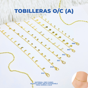 TOBILLERAS ORO CHINO (A)