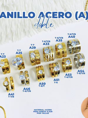 ANILLO ACERO (A) DOBLE