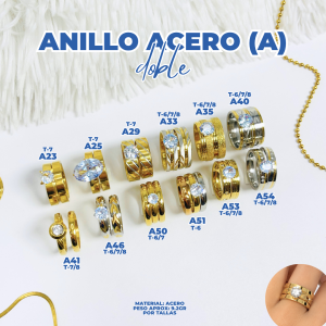 ANILLO ACERO (A) DOBLE
