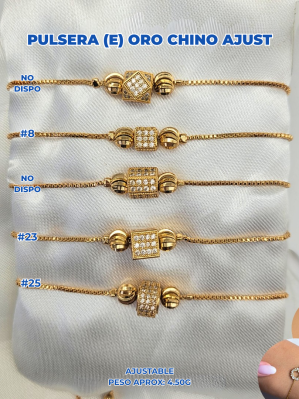 PULSERA (E) ORO CHINO AJUST