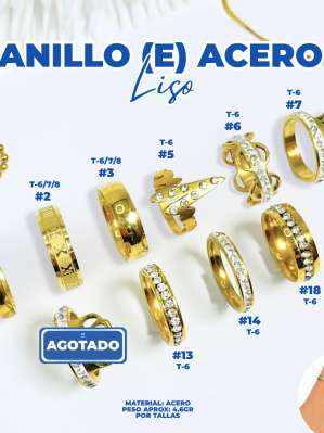 ANILLOS (E) ACERO LISO