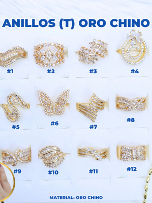 ANILLOS (T) ORO CHINO