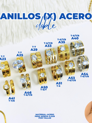 ANILLOS (X) ACERO DOBLE