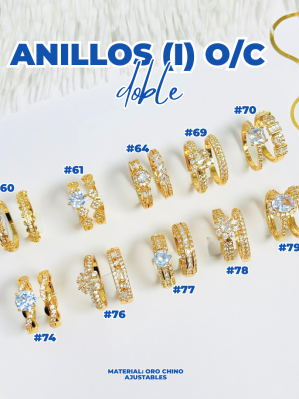 ANILLOS (I) ORO CHINO DOBLE