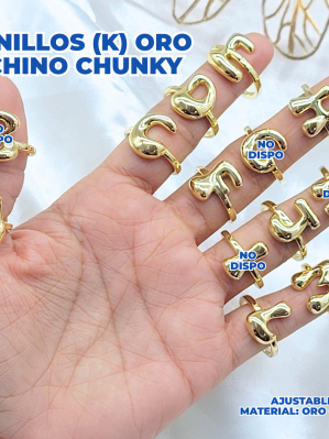 ANILLOS (K) ORO CHINO CHUNKY