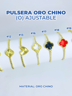 PULSERA ORO CHINO (O) AJUSTABLE