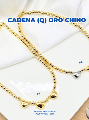 CADENA (Q) ORO CHINO