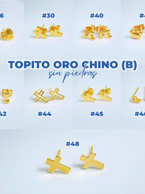 TOPITO ORO CHINO (B) S/PIEDRAS