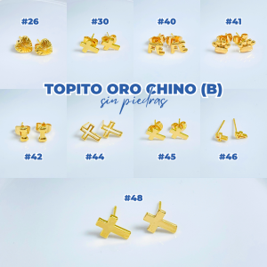 TOPITO ORO CHINO (B) S/PIEDRAS