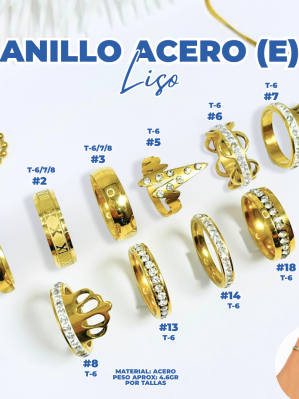 ANILLO ACERO (E) LISO