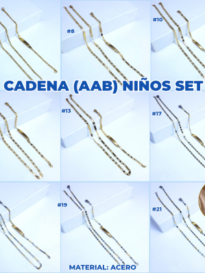 CADENA (AAB) NIÑOS SET