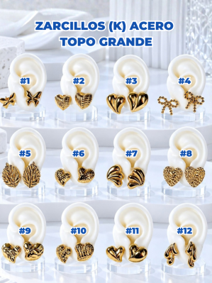 ZARCILLOS (K) ACERO TOPO GRANDE