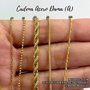 CADENAS ACERO DAMA (A)