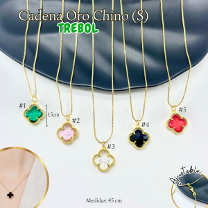 CADENA ORO CHINO (S) TREBOL