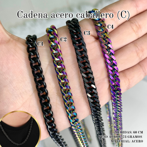 CADENA ACERO CABALLERO (C)