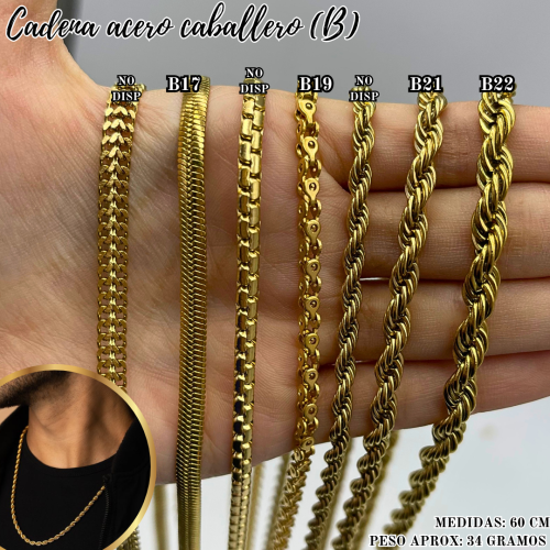 CADENA ACERO CABALLERO (B) - Imagen 3