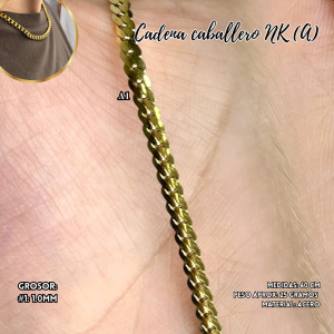 CADENA ACERO CABALLERO NK (A)