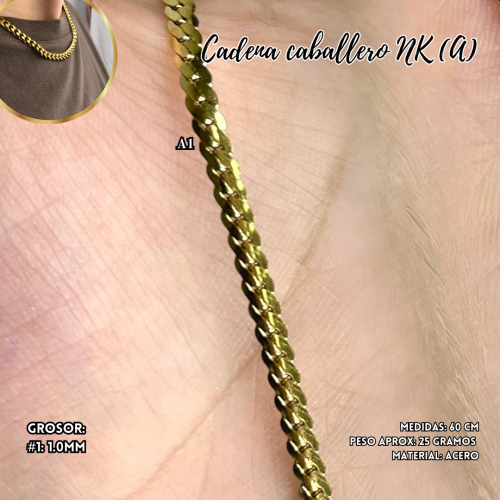 CADENA ACERO CABALLERO NK (A)