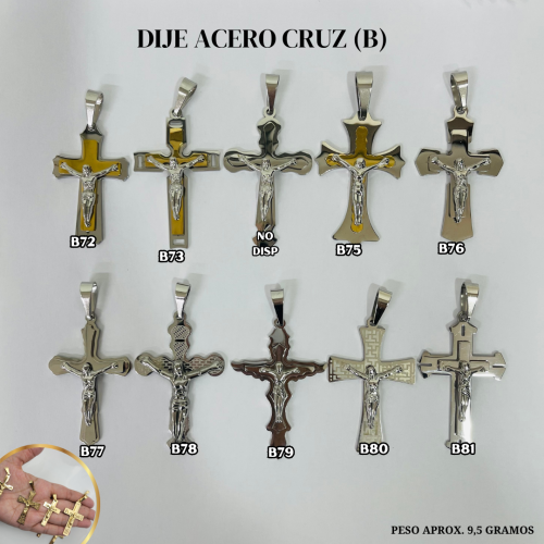 DIJE ACERO CRUZ (B) MD - Imagen 5