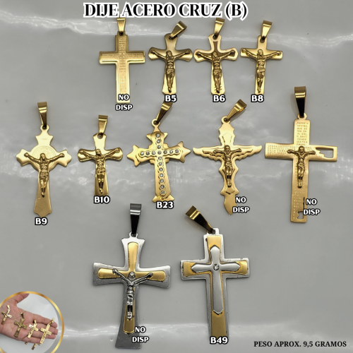 DIJE ACERO CRUZ (B) MD