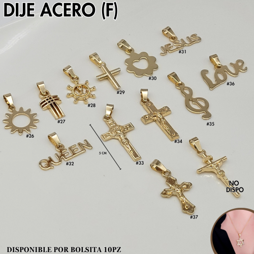 DIJE ACERO (F)*10PZ - Imagen 2