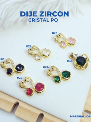 DIJE ZIRCÓN CRISTAL PQ