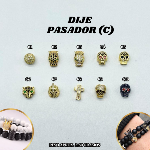 DIJE ZIRCÓN PASADOR (C)