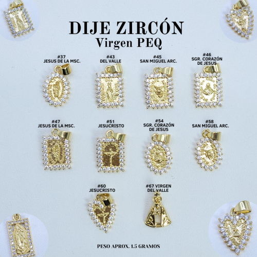 DIJES ZIRCON VIRGENES PEQ. - Imagen 2