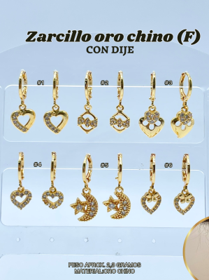 ZARCILLO ORO CHINO (F) C/DIJE