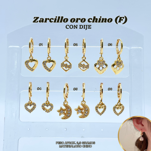 ZARCILLO ORO CHINO (F) C/DIJE
