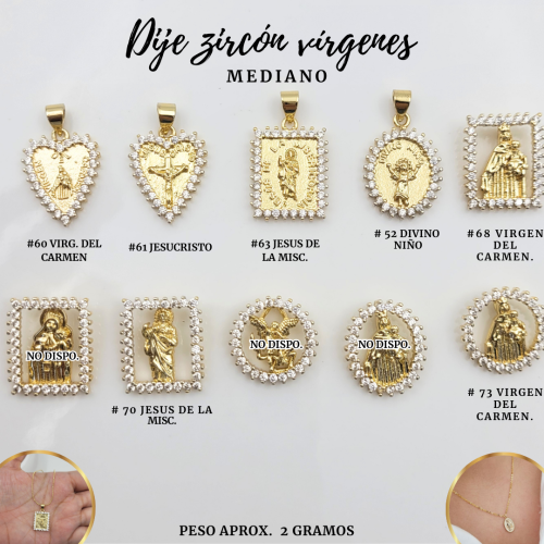 DIJES ZIRCON VIRGENES MED - Imagen 3