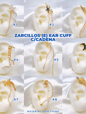 ZARCILLOS (E) EAR CUFF C/CADENA